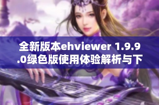 全新版本ehviewer 1.9.9.0绿色版使用体验解析与下载指南