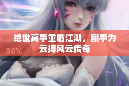 绝世高手重临江湖，翻手为云搏风云传奇