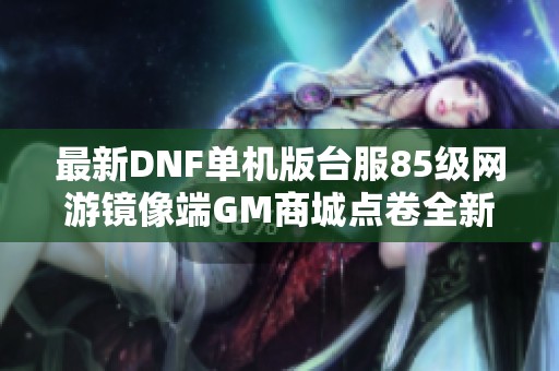 最新DNF单机版台服85级网游镜像端GM商城点卷全新上线