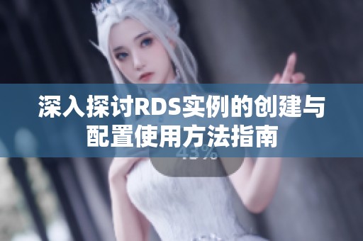 深入探讨RDS实例的创建与配置使用方法指南