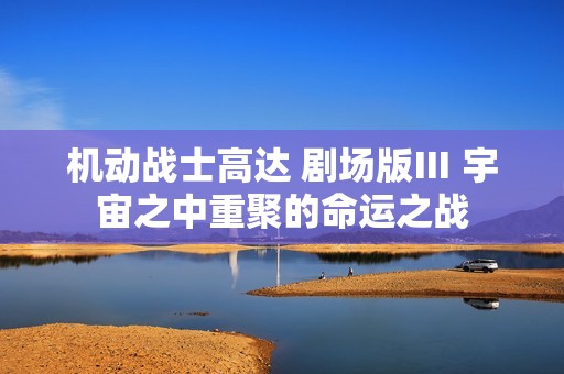 机动战士高达 剧场版Ⅲ 宇宙之中重聚的命运之战