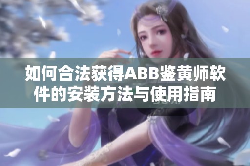 如何合法获得ABB鉴黄师软件的安装方法与使用指南