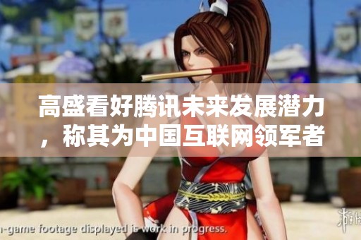 高盛看好腾讯未来发展潜力，称其为中国互联网领军者之一