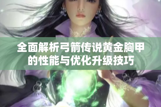 全面解析弓箭传说黄金胸甲的性能与优化升级技巧