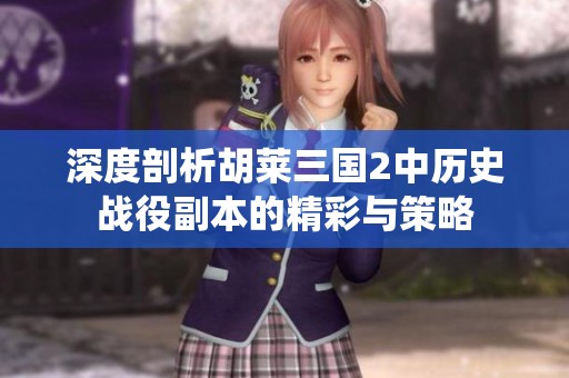 深度剖析胡莱三国2中历史战役副本的精彩与策略