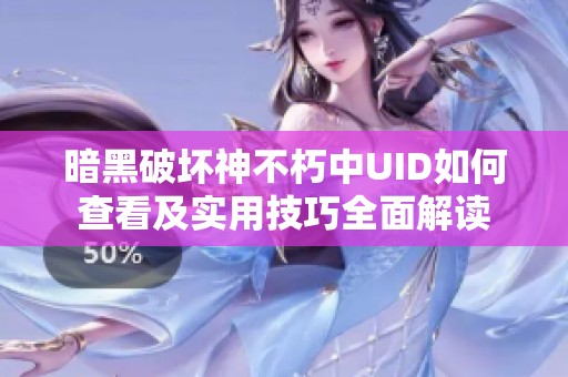 暗黑破坏神不朽中UID如何查看及实用技巧全面解读