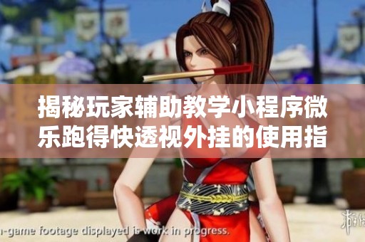揭秘玩家辅助教学小程序微乐跑得快透视外挂的使用指南