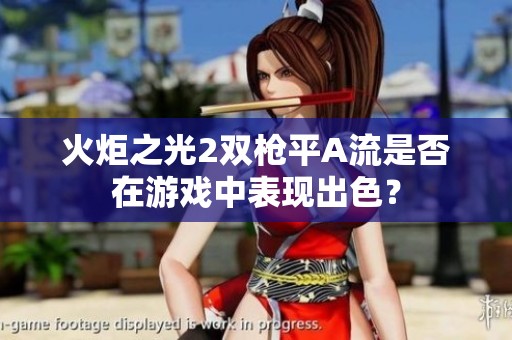 火炬之光2双枪平A流是否在游戏中表现出色？