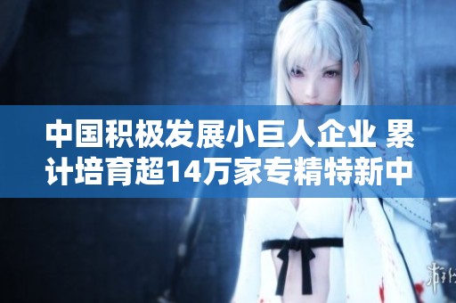 中国积极发展小巨人企业 累计培育超14万家专精特新中小企业