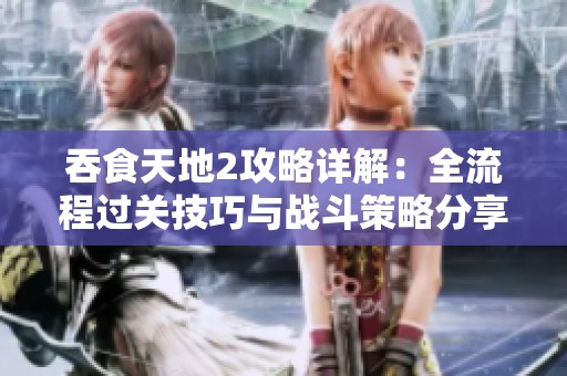 吞食天地2攻略详解：全流程过关技巧与战斗策略分享