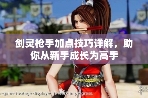 剑灵枪手加点技巧详解，助你从新手成长为高手