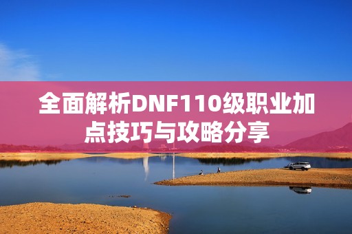 全面解析DNF110级职业加点技巧与攻略分享
