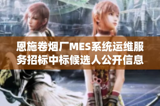 恩施卷烟厂MES系统运维服务招标中标候选人公开信息公告