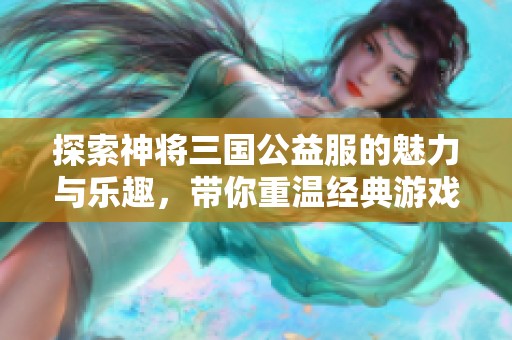 探索神将三国公益服的魅力与乐趣，带你重温经典游戏体验