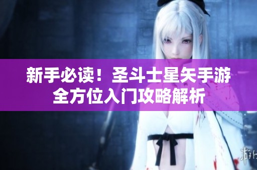 新手必读！圣斗士星矢手游全方位入门攻略解析