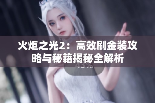 火炬之光2：高效刷金装攻略与秘籍揭秘全解析