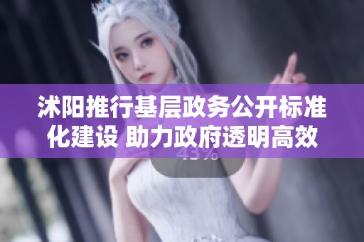沭阳推行基层政务公开标准化建设 助力政府透明高效服务