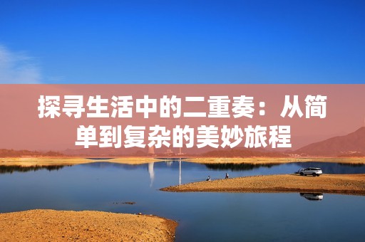 探寻生活中的二重奏：从简单到复杂的美妙旅程