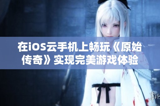 在iOS云手机上畅玩《原始传奇》实现完美游戏体验