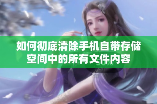 如何彻底清除手机自带存储空间中的所有文件内容