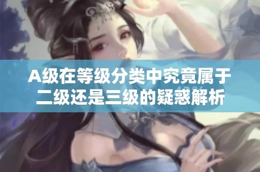 A级在等级分类中究竟属于二级还是三级的疑惑解析