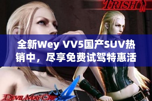 全新Wey VV5国产SUV热销中，尽享免费试驾特惠活动