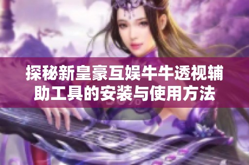 探秘新皇豪互娱牛牛透视辅助工具的安装与使用方法