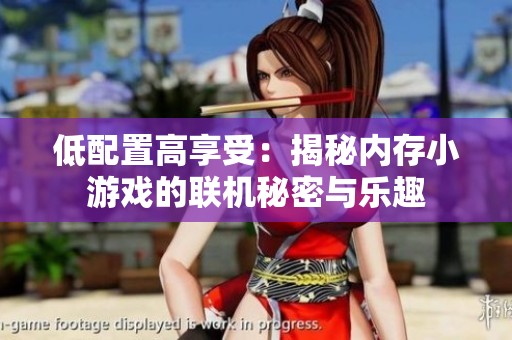 低配置高享受：揭秘内存小游戏的联机秘密与乐趣