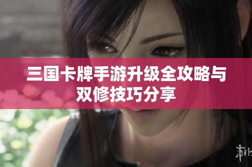 三国卡牌手游升级全攻略与双修技巧分享