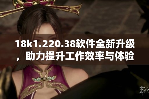 18k1.220.38软件全新升级，助力提升工作效率与体验