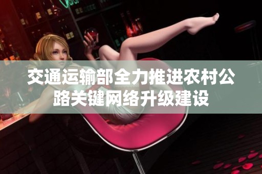 交通运输部全力推进农村公路关键网络升级建设