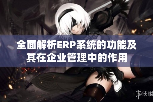 全面解析ERP系统的功能及其在企业管理中的作用