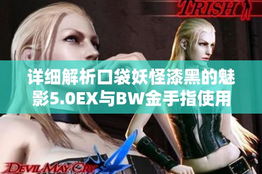 详细解析口袋妖怪漆黑的魅影5.0EX与BW金手指使用技巧