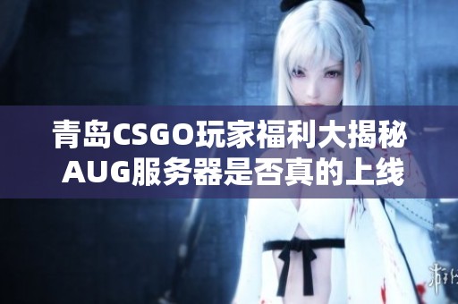 青岛CSGO玩家福利大揭秘 AUG服务器是否真的上线了